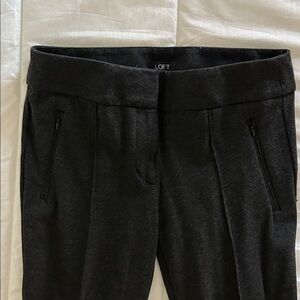 LOFT Charcoal Textured leggings